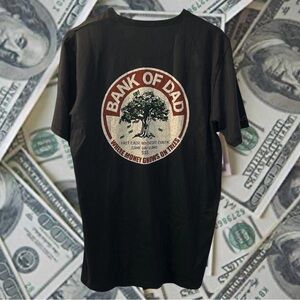 Crazy Shirts Bank of Dad T-Shirt Mens Sz Large Dad Joke Funny Daddycore New